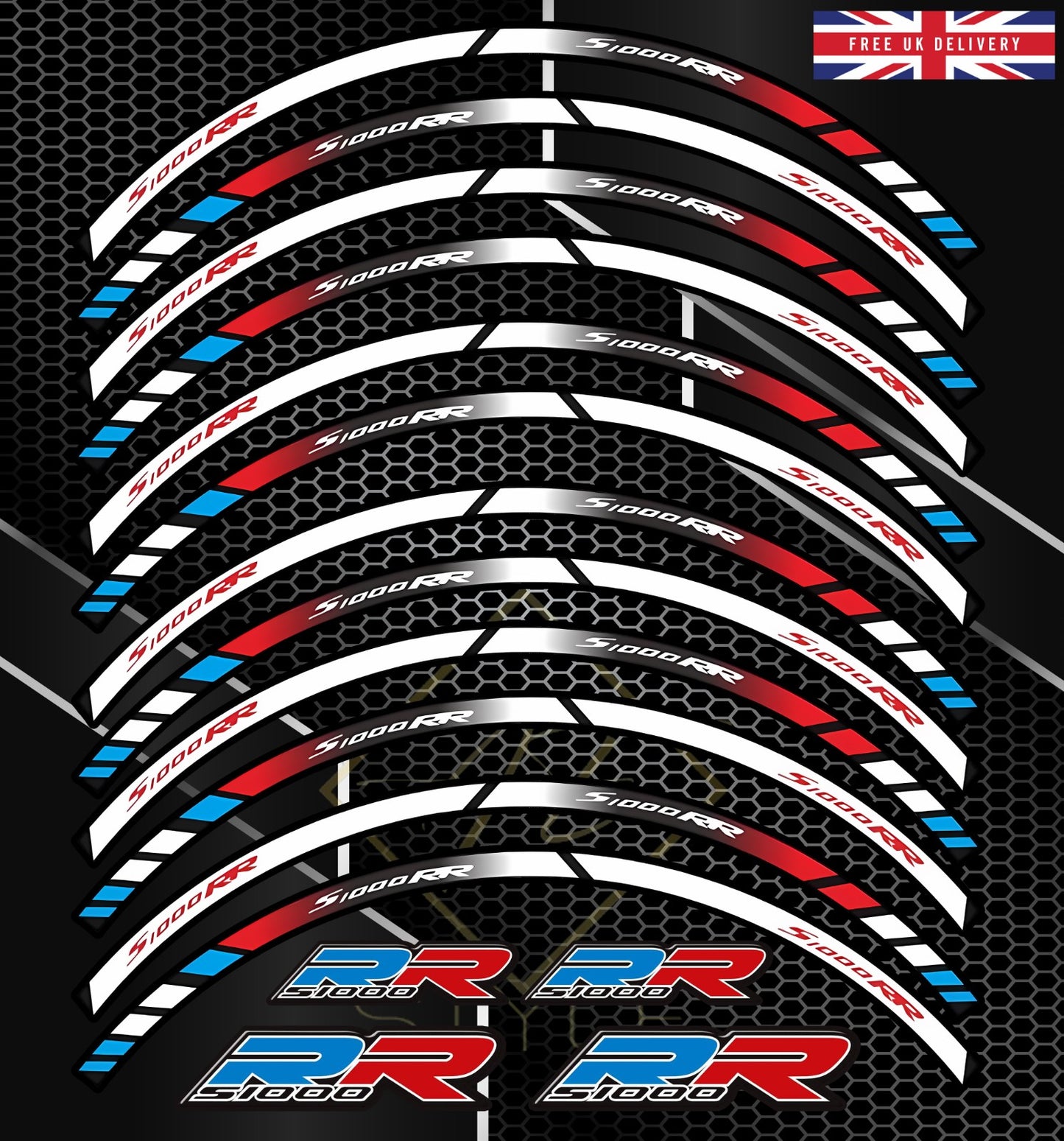 S1000RR BMW Wheel Decals & Rim Stripes – Motorcycle Stickers M Sport