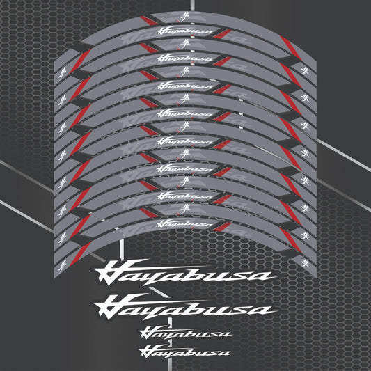 Suzuki Hayabusa Wheel Decals – Rim Stickers Kit