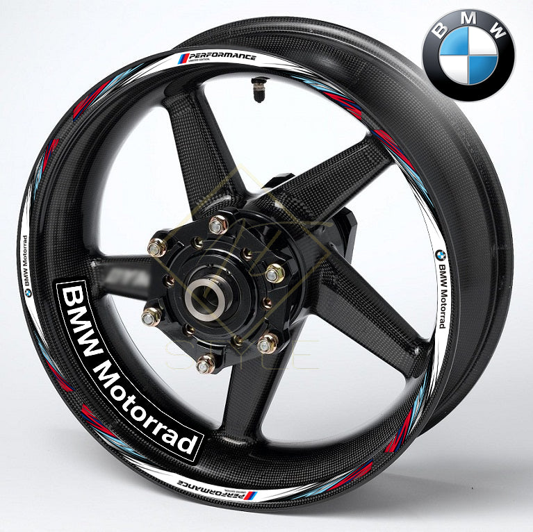 BMW Motorcycle Wheel Decals Rim Stickers R17 Stripes M Sport S R F RR GS XR RS GT
