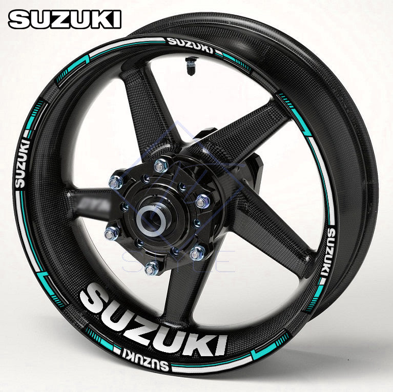 Suzuki GSX-R 1000R Wheel Decals | Motorcycle Rim Stickers Stripes Gixxer