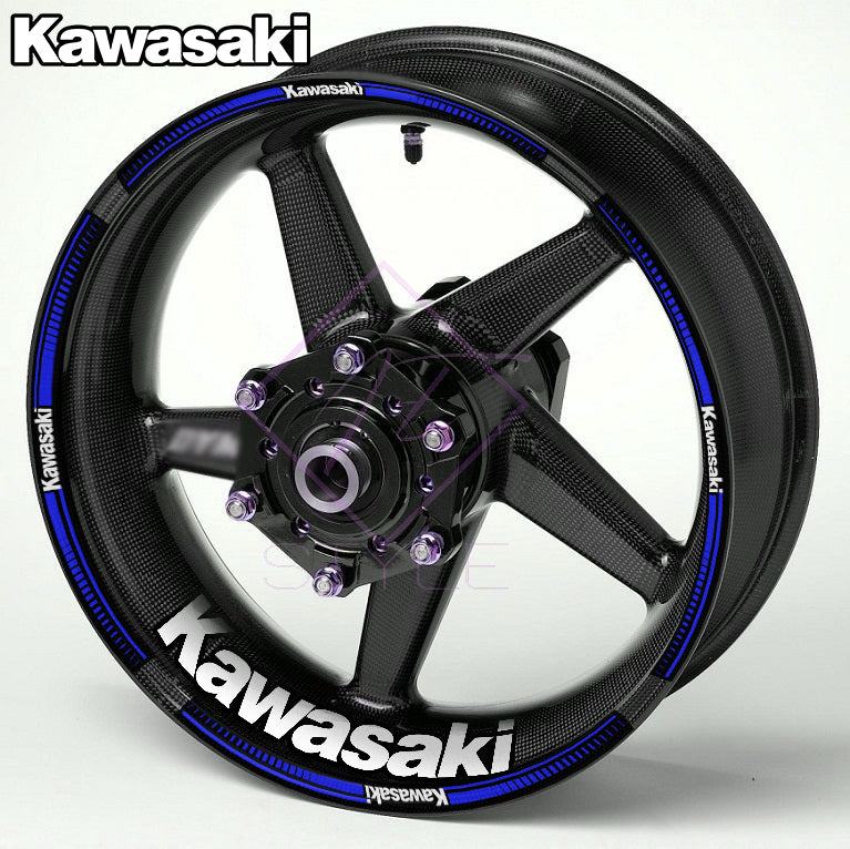 KAWASAKI NINJA Wheel Rim Decals – Motorcycle Stickers for H2, H2R, ZX-6R 636, ZX-10R, 400