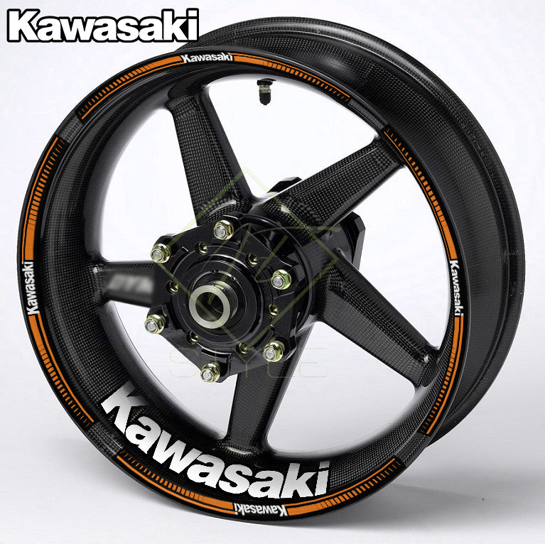 KAWASAKI NINJA Wheel Rim Decals – Motorcycle Stickers for H2, H2R, ZX-6R 636, ZX-10R, 400