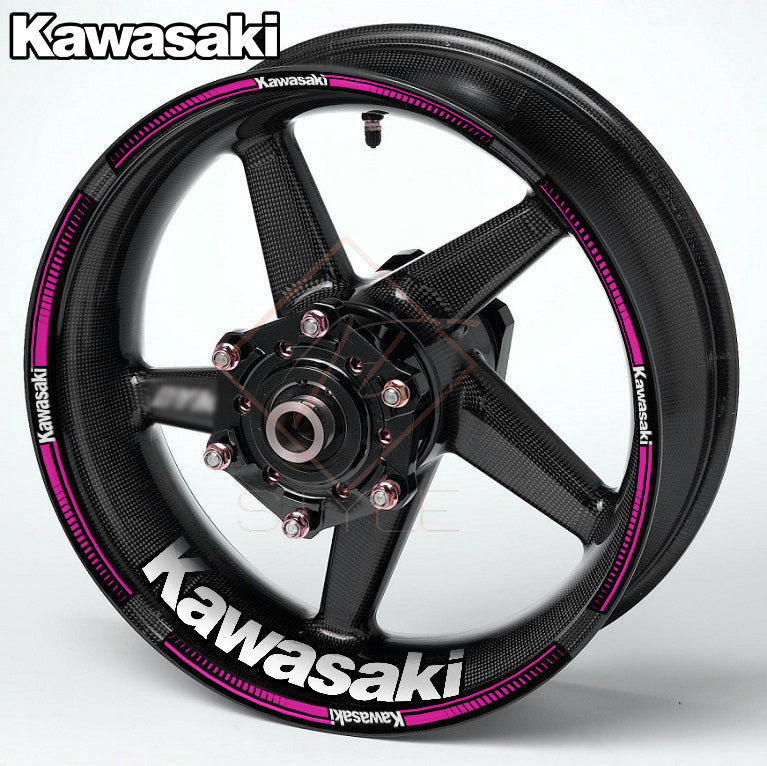 KAWASAKI NINJA Wheel Rim Decals – Motorcycle Stickers for H2, H2R, ZX-6R 636, ZX-10R, 400