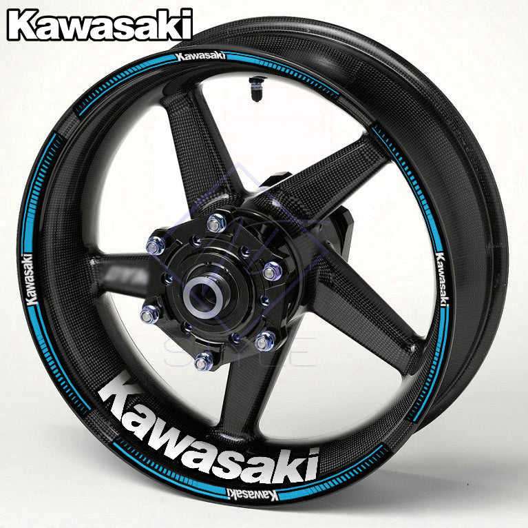 KAWASAKI NINJA Wheel Rim Decals – Motorcycle Stickers for H2, H2R, ZX-6R 636, ZX-10R, 400