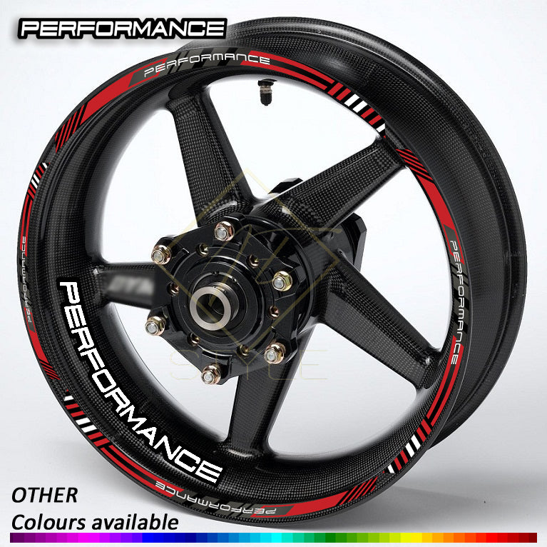 Performance Motorcycle Wheel Decals & Rim Stripes