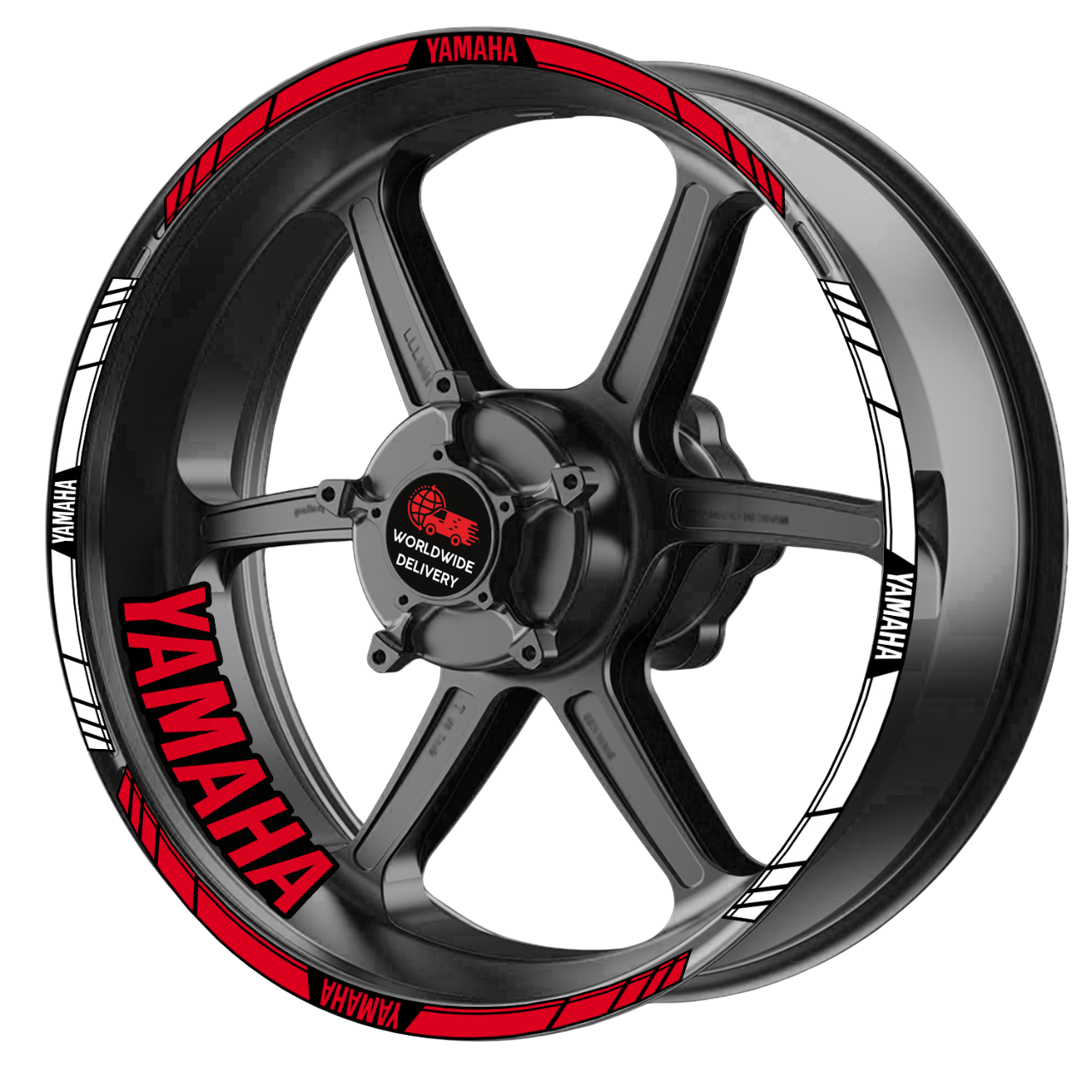 Yamaha YZF R-Series & MT Wheel Decals | Rim Stripes Stickers for Motorcycles