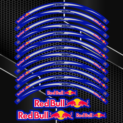 RedBull Motorcycle Wheel Decals – Universal Rim Stickers