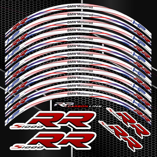 BMW S1000RR Wheel Decals – HP Rim Stickers Kit