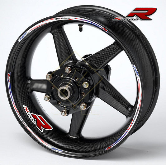 BMW S1000R Wheel Decals | Motorcycle Rim Stickers HP Stripes M Sport