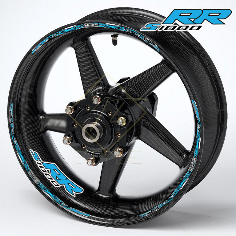 Motorcycle Wheel Rim Stickers – BMW S1000R HP Stripes M Sport Decals