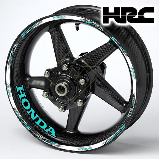HONDA CBR motorcycle wheel decal rim stickers HRC for fireblade