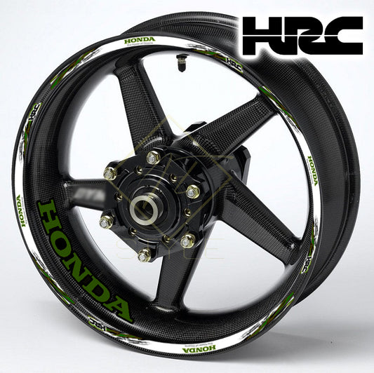HONDA CBR F motorcycle wheel decal rim stickers HRC for fireblade stripe Army