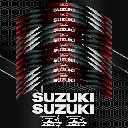 Suzuki GSX-R Gixxer 600/750/1000 Wheel Decals – 20pcs Rim Stickers