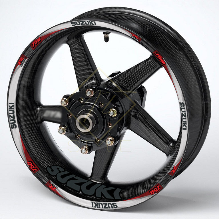 Suzuki GSX-R Wheel Decals | Motorcycle Rim Stickers Stripes for Gixxer