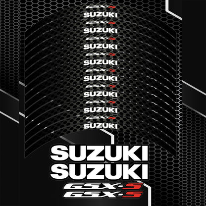 Suzuki GSX-S 750 1000 Wheel Decals – 20pcs Rim Inner Stickers