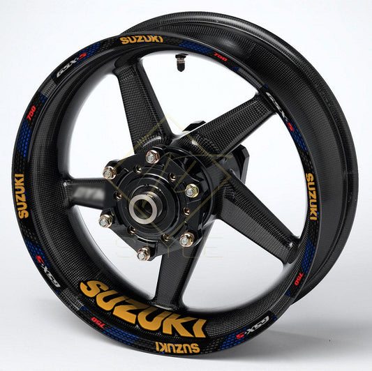 Suzuki GSX-S750 Wheel Decals | Motorcycle Rim Stickers Set