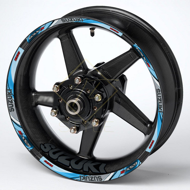 Suzuki GSX-S750 Wheel Decals | Motorcycle Rim Stickers Set
