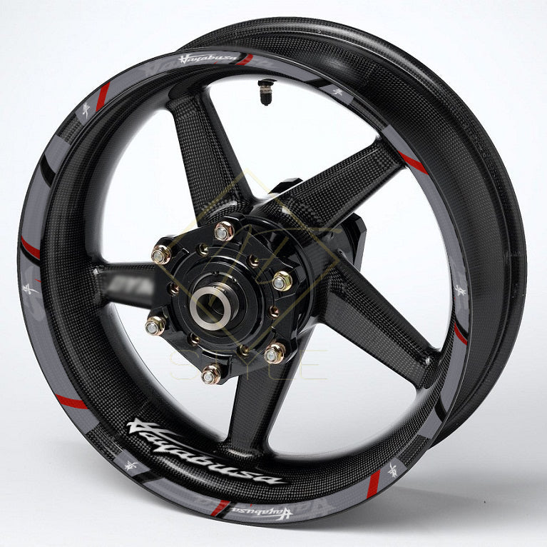 Suzuki Hayabusa Wheel Decals | Motorcycle Rim Stickers & Stripes