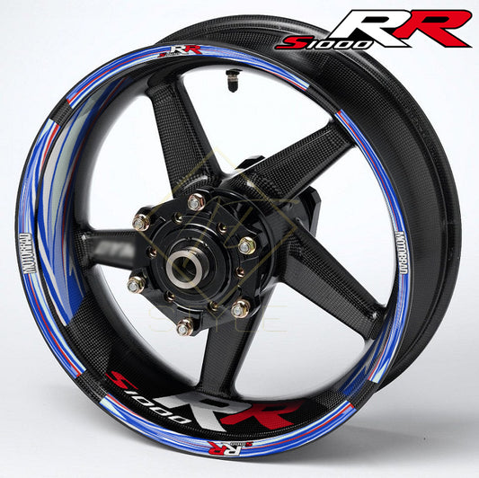 BMW S1000RR motorcycle wheel decals rim stickers stripes M Sport Performance