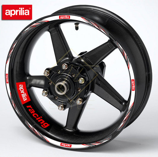 APRILIA Wheel Rim Decals – Stripe Stickers for RSV4, RS Models, Italy Edition Motorcycles