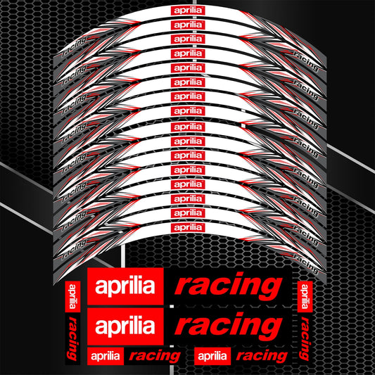 APRILIA Wheel Rim Decals – Stripe Stickers for RSV4, RS Models, Italy Edition Motorcycles