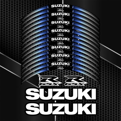 Suzuki GSX-R Wheel Decals – Blue Rim Stickers