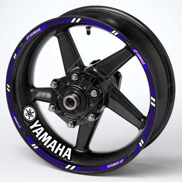 Yamaha YZF R-Series & MT Wheel Decals | Rim Stripes Stickers for Motorcycles