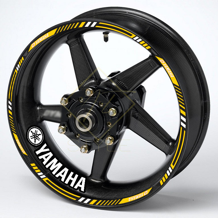 Yamaha YZF R-Series & MT Wheel Decals | Rim Stripes Stickers for Motorcycles