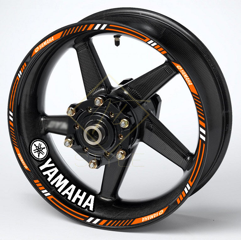 Yamaha YZF R-Series & MT Wheel Decals | Rim Stripes Stickers for Motorcycles
