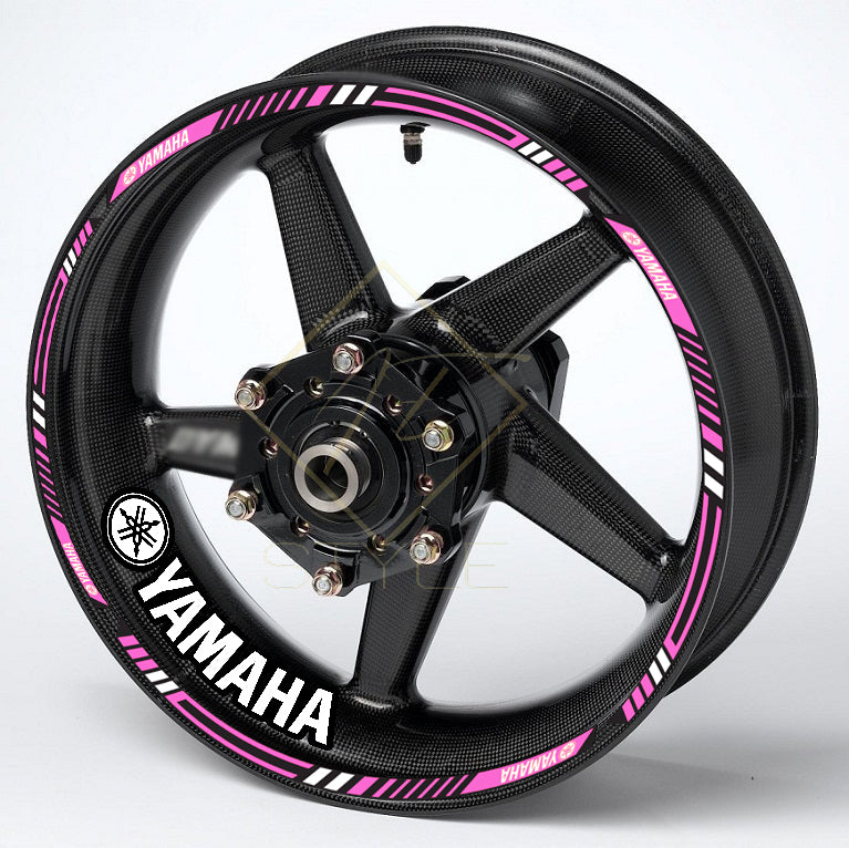 Yamaha YZF R-Series & MT Wheel Decals | Rim Stripes Stickers for Motorcycles