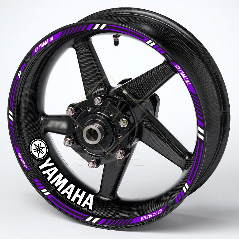 Yamaha YZF R-Series & MT Wheel Decals | Rim Stripes Stickers for Motorcycles
