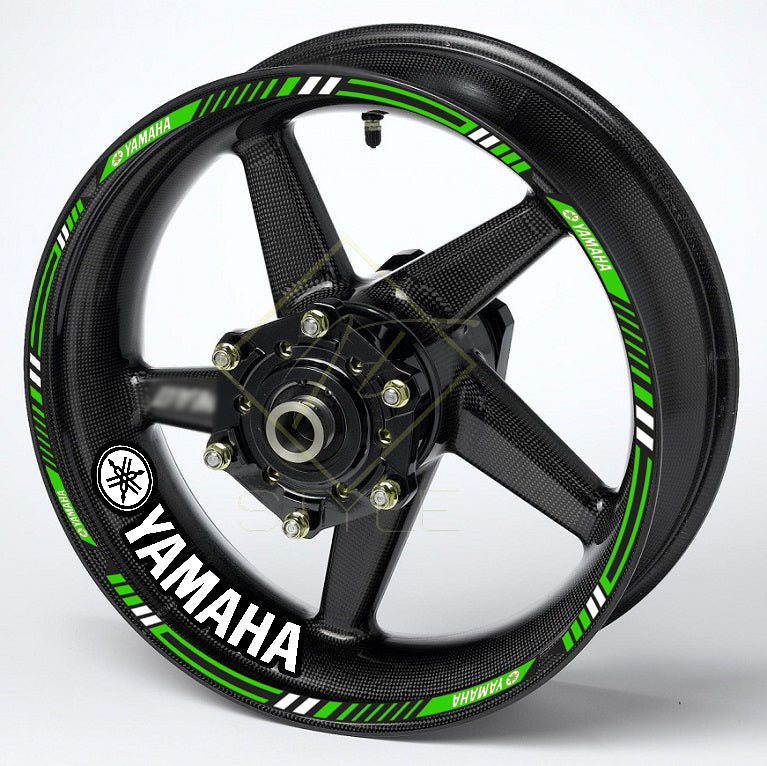 Yamaha YZF R-Series & MT Wheel Decals | Rim Stripes Stickers for Motorcycles