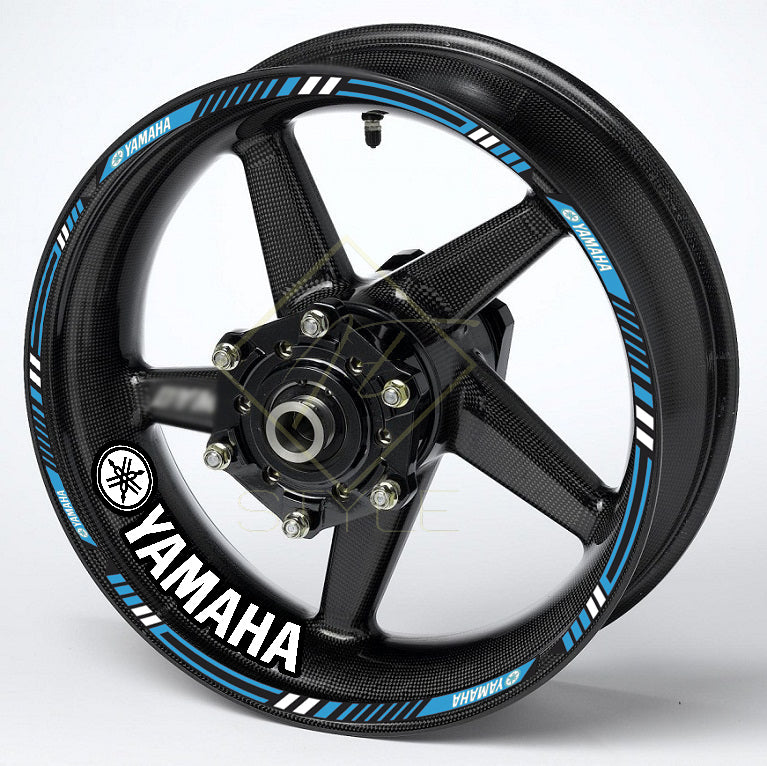 Yamaha YZF R-Series & MT Wheel Decals | Rim Stripes Stickers for Motorcycles