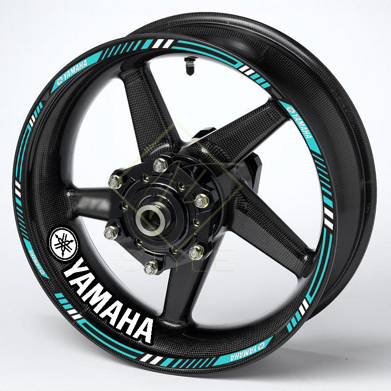 Yamaha YZF R-Series & MT Wheel Decals | Rim Stripes Stickers for Motorcycles