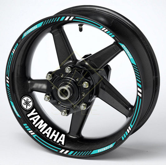 Yamaha YZF R-Series & MT Wheel Decals | Rim Stripes Stickers for Motorcycles