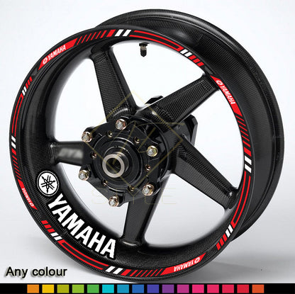 YAMAHA Motorcycle Wheel Decals – Rim & Inner Stickers