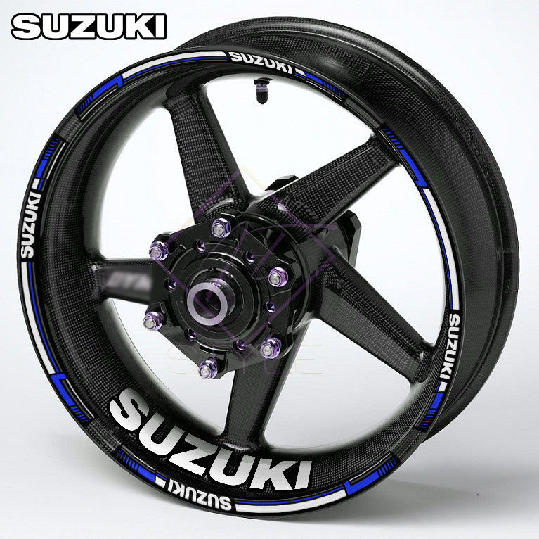 Suzuki GSX-R 1000R Wheel Decals | Motorcycle Rim Stickers Stripes Gixxer