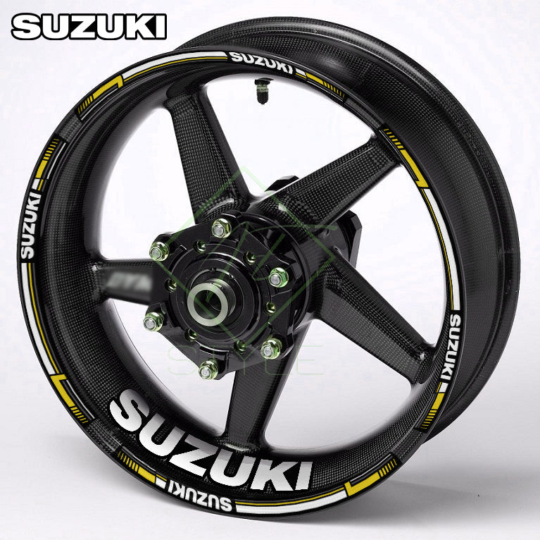 Suzuki GSX-R 1000R Wheel Decals | Motorcycle Rim Stickers Stripes Gixxer