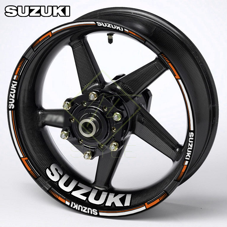 Suzuki GSX-R 1000R Wheel Decals | Motorcycle Rim Stickers Stripes Gixxer