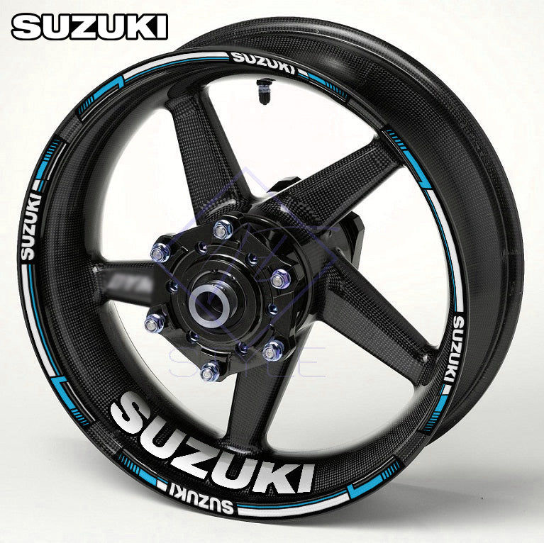 Suzuki GSX-R 1000R Wheel Decals | Motorcycle Rim Stickers Stripes Gixxer