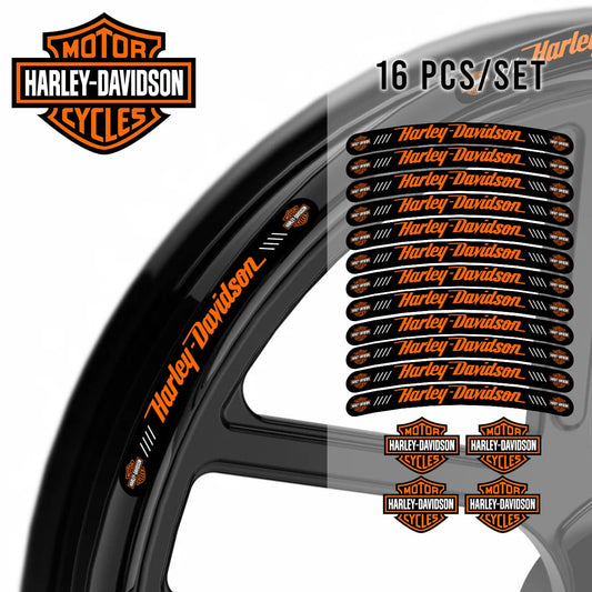 Harley Davidson motorcycle wheel decals rim stickers stripes V Rod Sportster ANY
