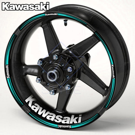 KAWASAKI NINJA Wheel Rim Decals – Motorcycle Stickers for H2, H2R, ZX-6R 636, ZX-10R, 400