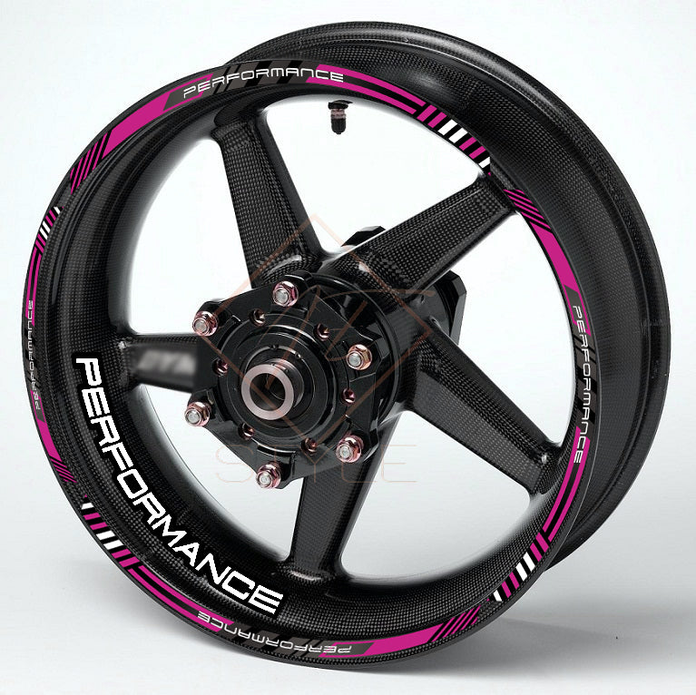 Performance Motorcycle Wheel Rim Stripe Stickers | For Honda, Yamaha, Suzuki, BMW, Triumph