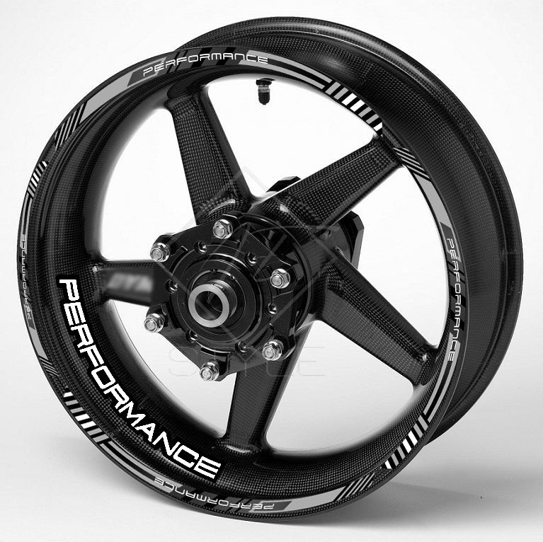 Performance Motorcycle Wheel Rim Stripe Stickers | For Honda, Yamaha, Suzuki, BMW, Triumph