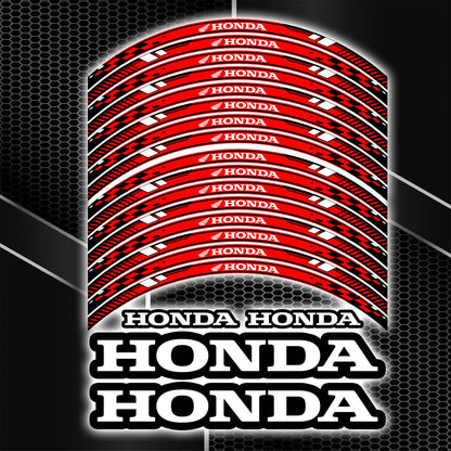 HONDA Motorcycle Wheel Decals – Rim Stickers Kit