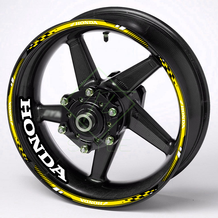 HONDA Motorcycle Scooter Wheel Decals Rim Decal Stickers CBR CB CRF NC VFR XADV