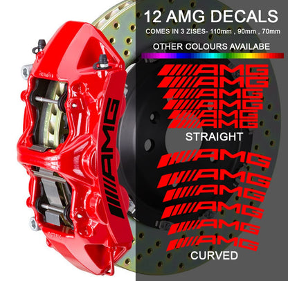 AMG Brake Caliper Stickers