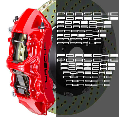 Porsche Brake Caliper Stickers