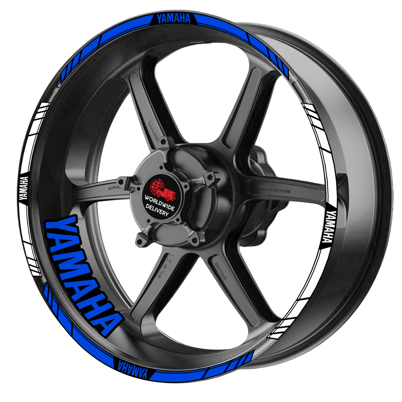 Yamaha YZF R-Series & MT Wheel Decals | Rim Stripes Stickers for Motorcycles