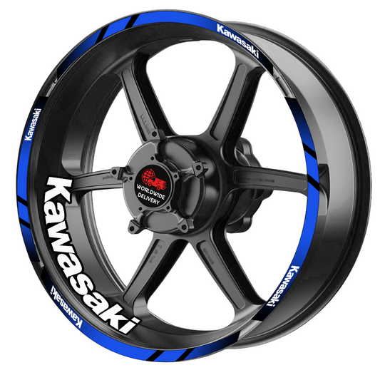 Kawasaki Ninja Wheel Decals | Rim Stickers for H2, H2R, ZX-6R 636, ZX-10R, 400